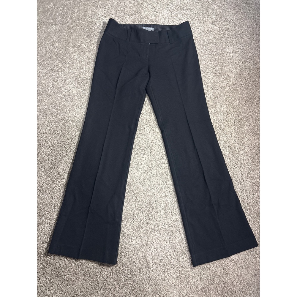 Ann Taylor Black Bootcut Dress Pants Mid Rise Stretch Trousers Size 4